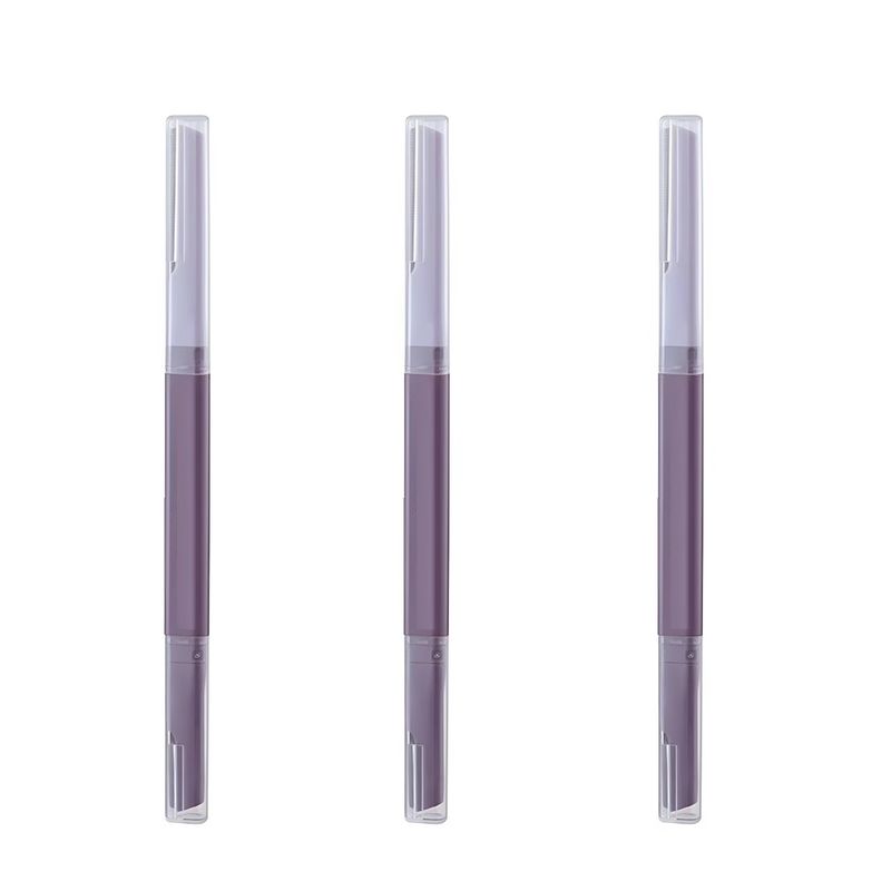 Eyebrow Trimmer for Women, Dual-Head Micro-Precision Eyebrow Razor, Good Tool for Trimming Eyebrows, Anti-Scratch Eyebrow Razor for Beginners Double-Headed Eyebrow Trimmer [3 Pack]