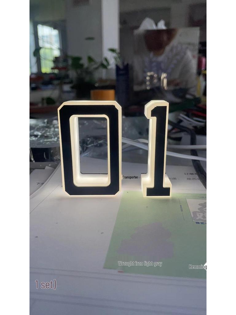 Cross-Border Exclusive LED House Number Lights, 12V Powered, Non-Solar, Illuminated.