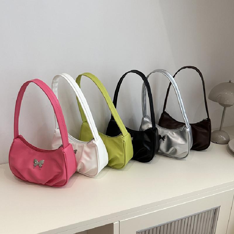 Chic Fashionable Butterfly Bow Shoulder Bag Trendy Street Style Satchel Purse For Women