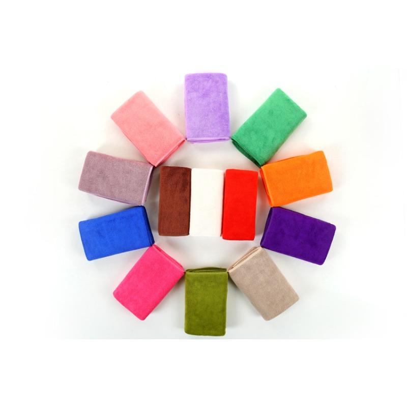 

Утолщенные полотенца Микрофибра Полотенца для сушки волос Салон красоты Парикмахерская Головной платок Супервпитывающее полотенце Вышитые буквы 35*75