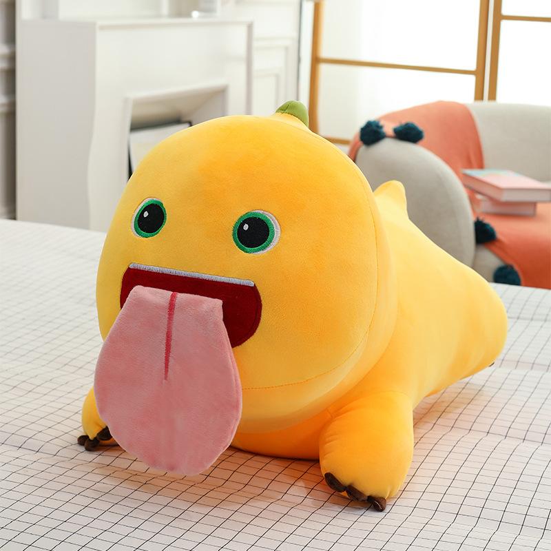 

New Duoai Milk Dragon Plush Pendant Big Tongue Magnetic Soothing Doll Cute Keychain Grab Machine Doll 35cm/0.32kg