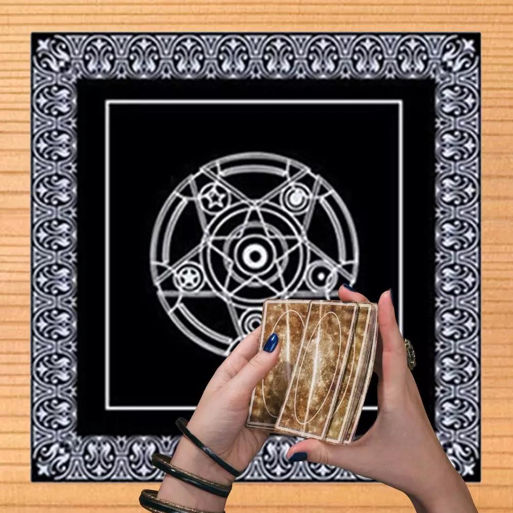 49x49cm Astrological Tarot Tablecloth Tarot Card Cloth Altar Tarot Cloth Tarot Card Mat