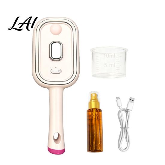 Scalp Massage Hair Brush Electric Steam with Essence & Measuring Cup Rechargeable Anti-Static Massaging Comb Massager Spray Brush Frizz Control Oil