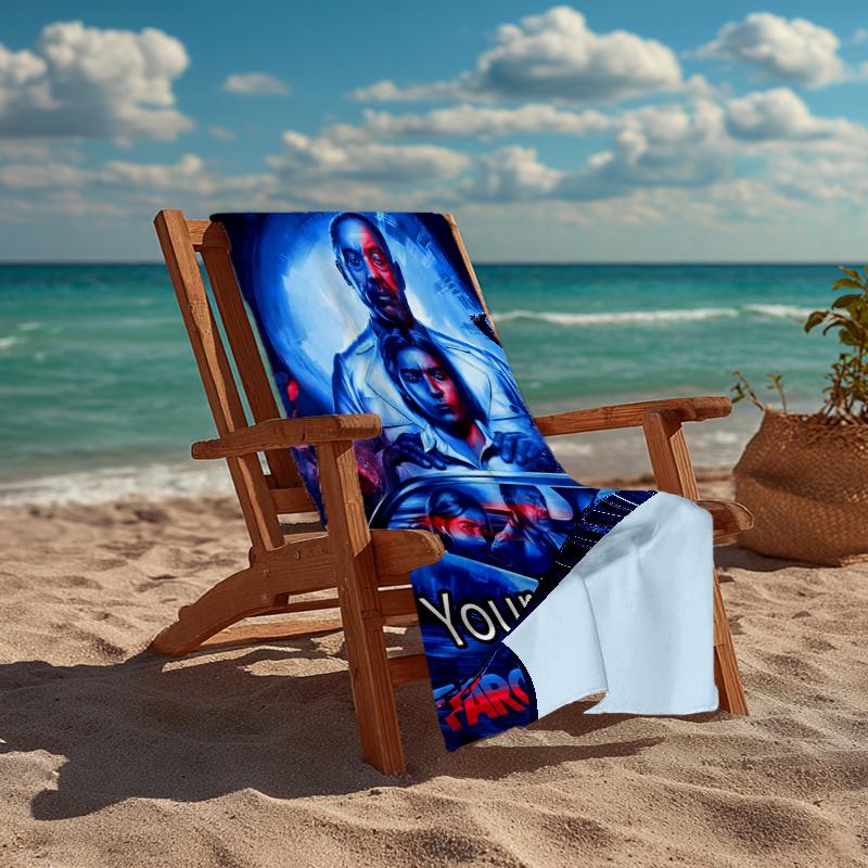 Custom Name Ultra-Soft Beach Towel with Far Cry Theme,Ideal for Pool - Camping, Diving - Perfect Travel Essential, Vibrant Beach Towel.