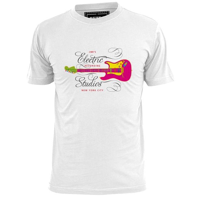 

Mens Jims Electric Recording Studios Rock Music T shirt Hendrix Morrison Stones 4XL