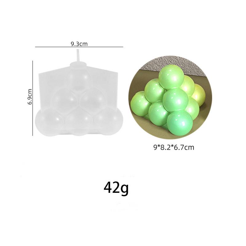 Multi-Style geometrisk bobleball silikon stearinlysform Sfærisk lanterne Krystall Epoksyharpiks såpe Gips sjokoladeformdekor