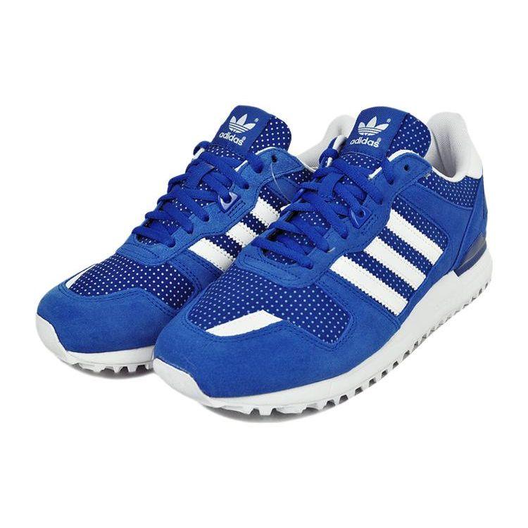 Adidas Originals ZX 700 Cushioning Slip-Resistant Durable Low-Top Lifestyle Shoes Women Sneaker Blue M19420