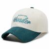 Junbie Color-block Corduroy Baseball Cap