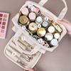 Pu Fashion Tote Women Makeup Bag Large Capacity Travel Organizer Cosmetic Toiletry Pouch Portable Zipper Make up Storage Bag