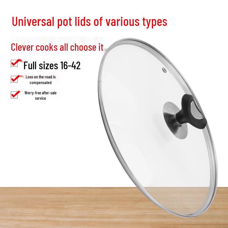Newcomer Exclusive: Universal Transparent Stainless Steel Wok Lid