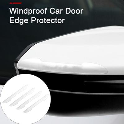 4 pezzi/set di protezioni trasparenti in silicone per bordi delle portiere delle auto, strisce protettive invisibili anticollisione, paraurti per auto, antigraffio