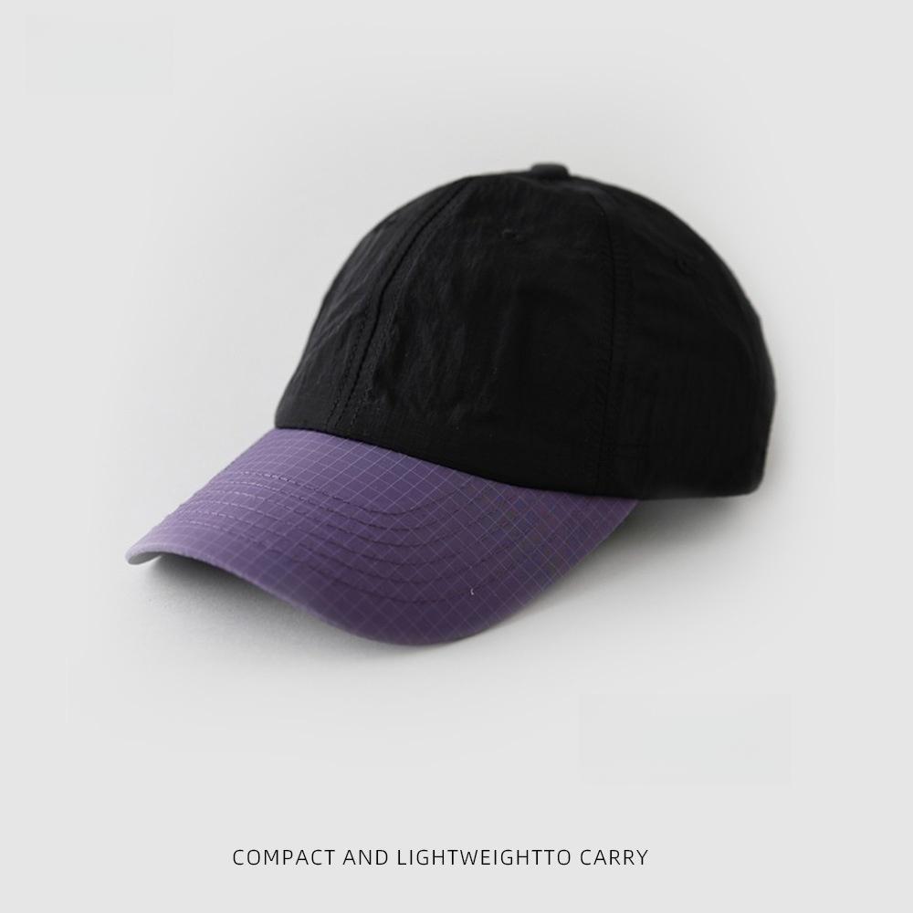 Lightweight Ripstop Baseball Cap Men Women Two-Tone Packable Outdoor Hiking Hat Quick Dry Sun Protection Sports Cap Adjustable