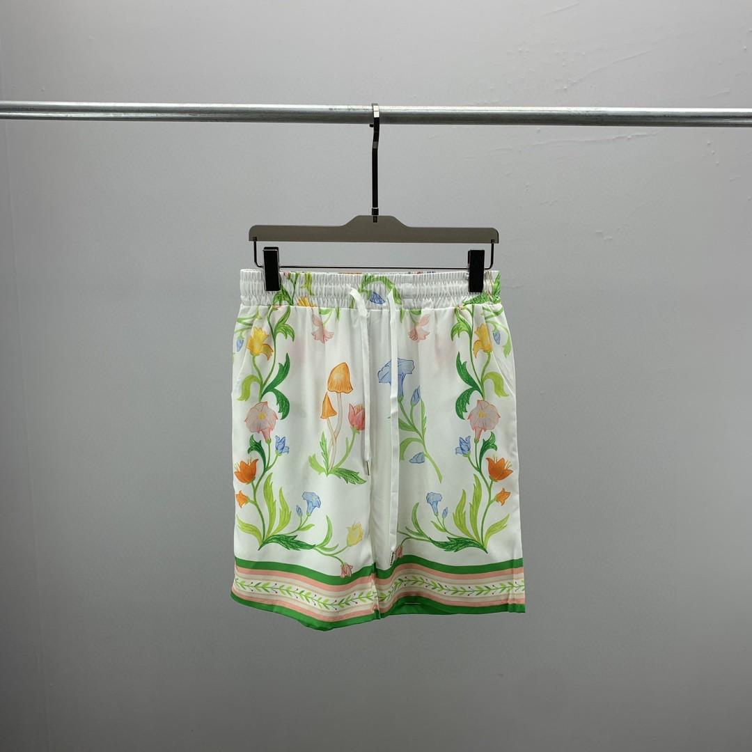 

Мужской летний комплект из рубашки и шорт с цветочным принтом с коротким рукавом и повседневного комплекта 2023 года XL