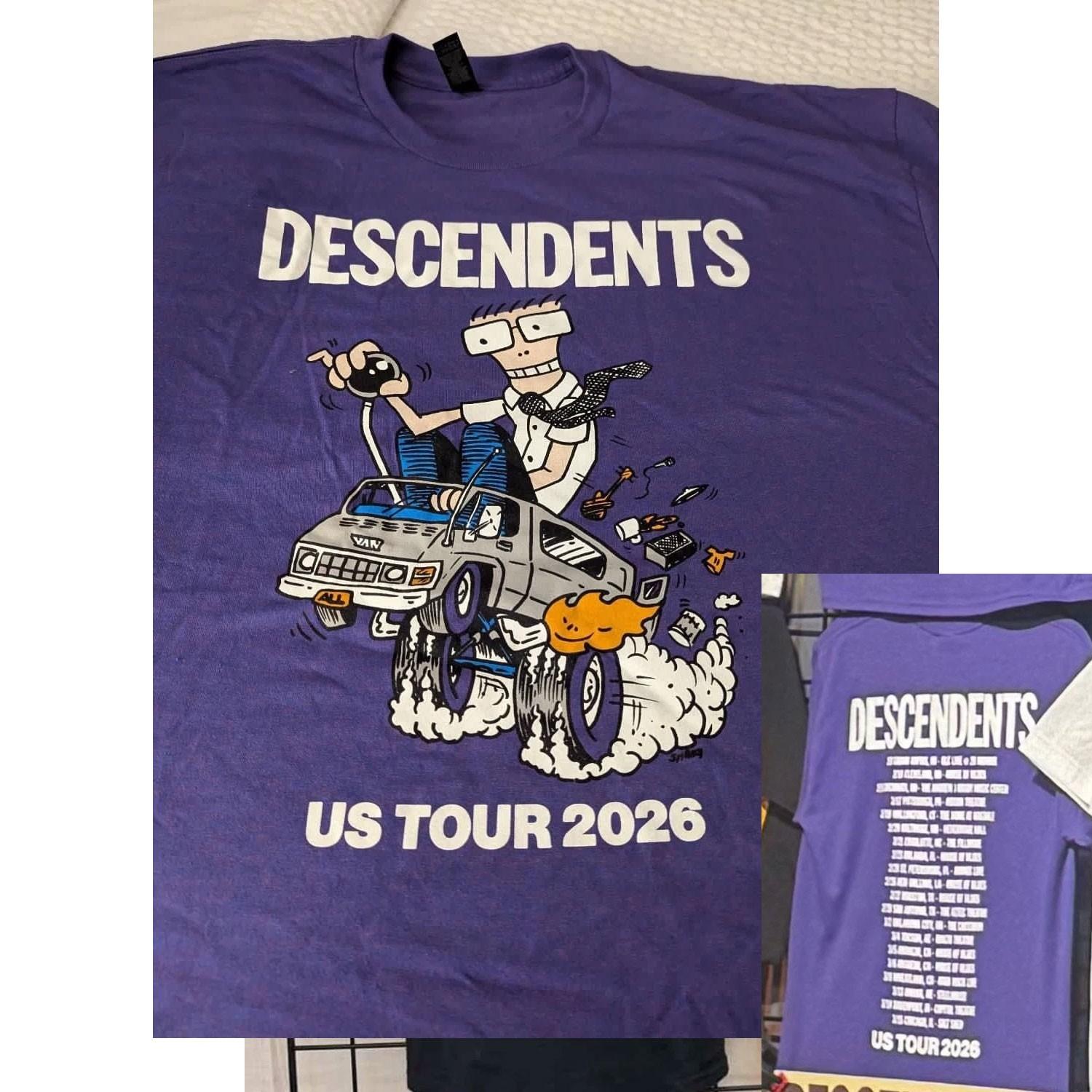 HOT SALE Descendents US Tour 2026 Merch Tour Dates T-shirt Reprint Gildan XXXL