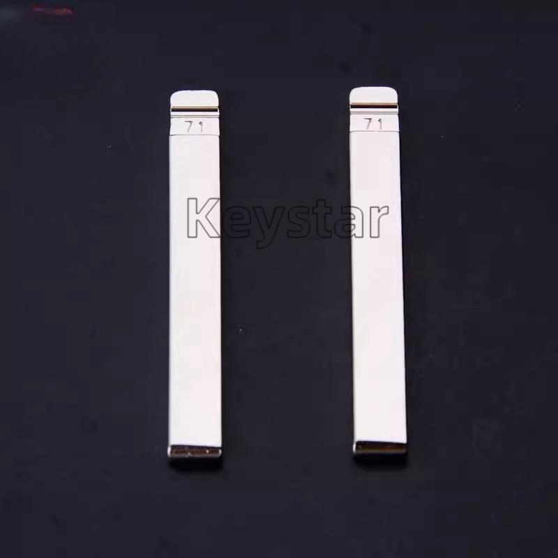 10pcs HU100 Car Key Blank 71# KD Key Blade Flip Key Blade for Chevrolet Cruze Buick Opel Cadillac Opel for KEYDIY Xhorse VVDI 10PCS HU100