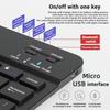 Mini-beleuchtete RGB 10-Zoll Bluetooth-Tastatur 2,4G Wireless-Tastatur Wiederaufladbar Für Tablet Handy Windows Android iPad Tastatur