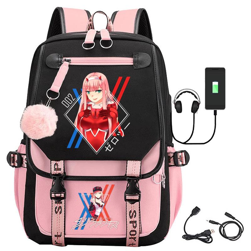 Large Capacity Schoolbag with Shoulder Strap; Student Three-piece Pencil Case Set