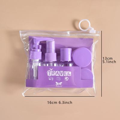 6PCS Split Bottle Set Cosmetics Lotion Shampoo Bath Gel Toothpaste Sslit Travel Portable Waterproof Seal Travel Supplies