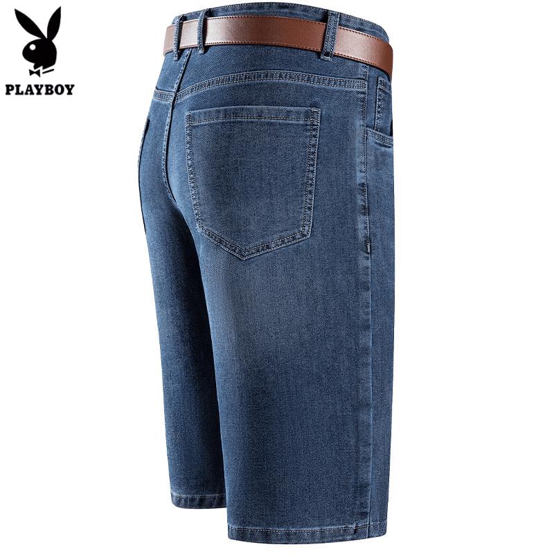 PLAYBOY Men s Relaxed Fit Denim Shorts 31 темно-синий