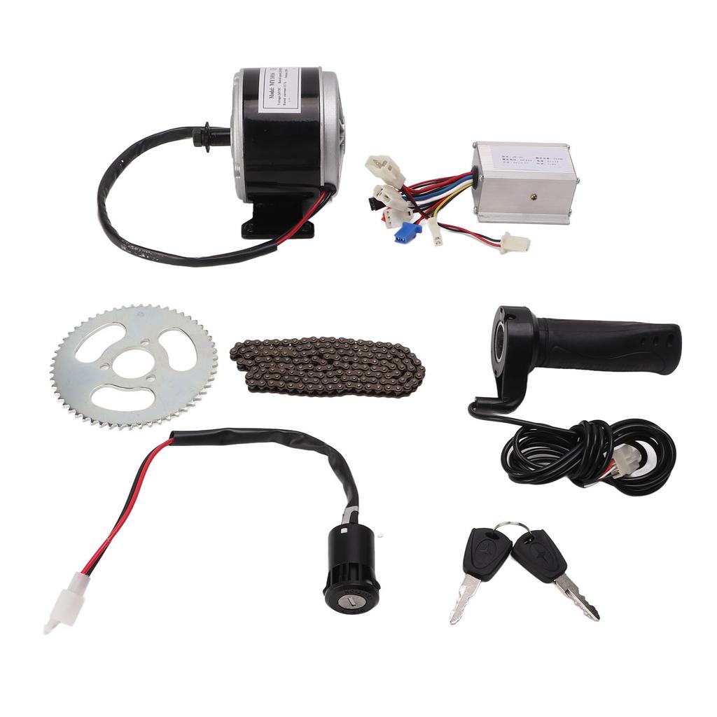 24V 250W Electric DC Motor Controller Kit With 55T Chainring 146L Chain for Mini Bikes Electric Scooter Motorcycle