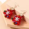 Felt Christmas Tree Pendant Earrings New Year Jewelry Handmade Dangle Earring