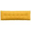 Back Cushion Light Yellow 160 x 50 cm Corduroy Fabric