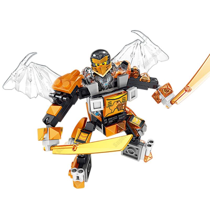 Ninja Dragon Building Blocks Mini Compatible Figures Bricks Kit Classic Movie Model Kids Toys Boys For Children