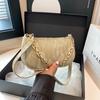 Niche Design Bag Women's 2025 Autumn New Trend Line Beautiful Personalized Messenger Bag Shoulder Chain Small Square Bag