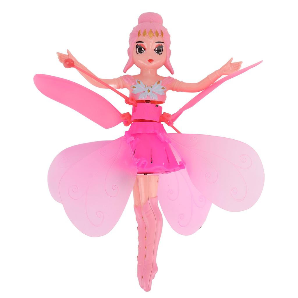 Flying Girls Toys Intelligent Induction Automatic Power Off Protection Flying Dolls for Beginner Kids Pink