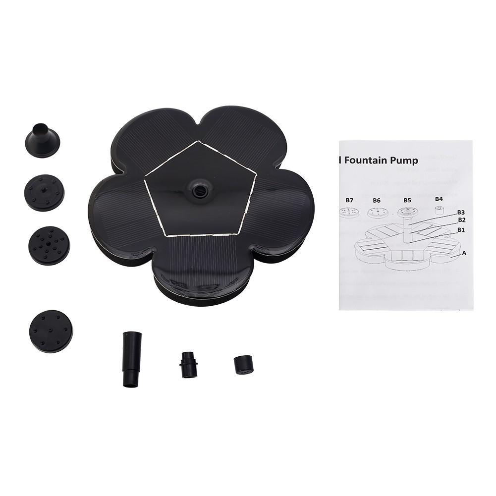 Outdoor Solar Fountain Garden Birdbath Pool Water Fountain Floating Fountain Garden Decoration  Outdoor Fountain