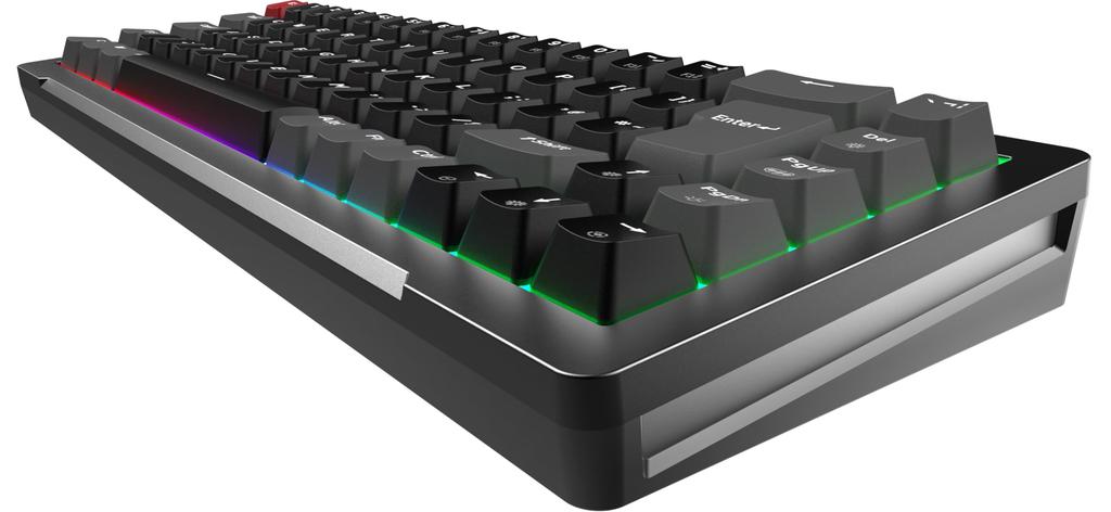 RAIJINTEK BLACK TKL Gaming Keyboard English Layout Wired Magnetic Switches 69 Keys Connection CNC Aluminum Frame Hot Swappable Lighting Compatible