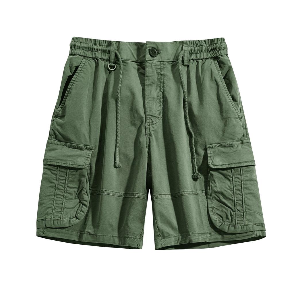 Pantaloncini Cargo da Uomo Casual Colorati da Esterno con Tasche Lavoro Spiaggia