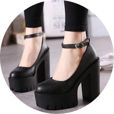 Neue Damenschuhe in Übergröße, High Heels 14CM, Mode, ein Riemen mit Schnalle, Damenschuhe, Stiefel in Übergröße