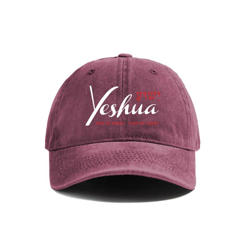 Yeshua Jesus Christian Baseball Cap Distressed Cotton Dad Hat for Men Women