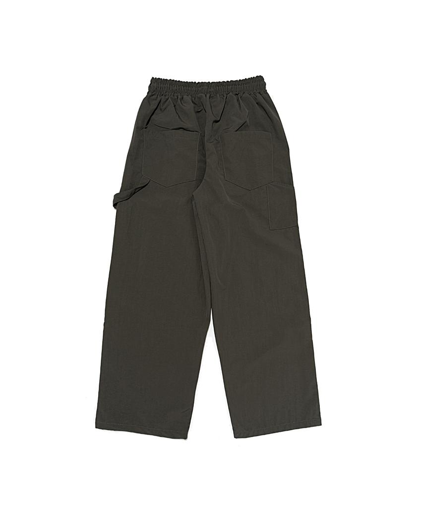 OTHERFITS Side Strap Nylon Wide Pants (Khaki)
