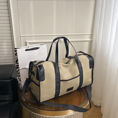 New Luggage Bag Short-distance Large-capacity Travel Bag Men's and Women's Sports Fitness Bag Dry and Wet Separation Fashionable Contrasting Color Bag