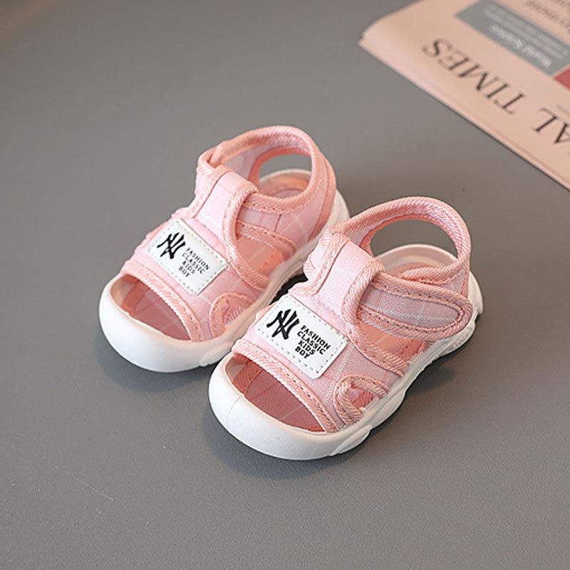 

Baby Closed-Toe Sandals, New Summer Style, Shoes for Boys and Girls 0-1-2 Years Old, Infant Walking Shoes. 20 рожевий