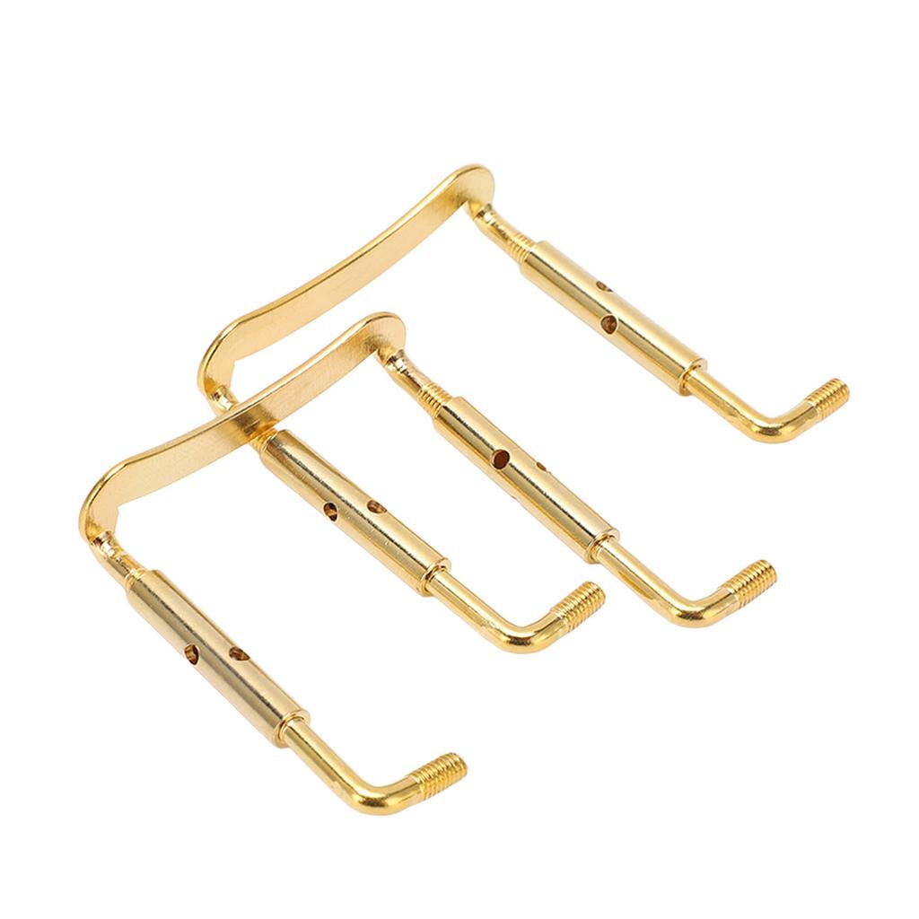 2PCS 4 4 Violin Chinrest Screws Chin Rest Metal Clamp Fittings Stringed Instrument Parts