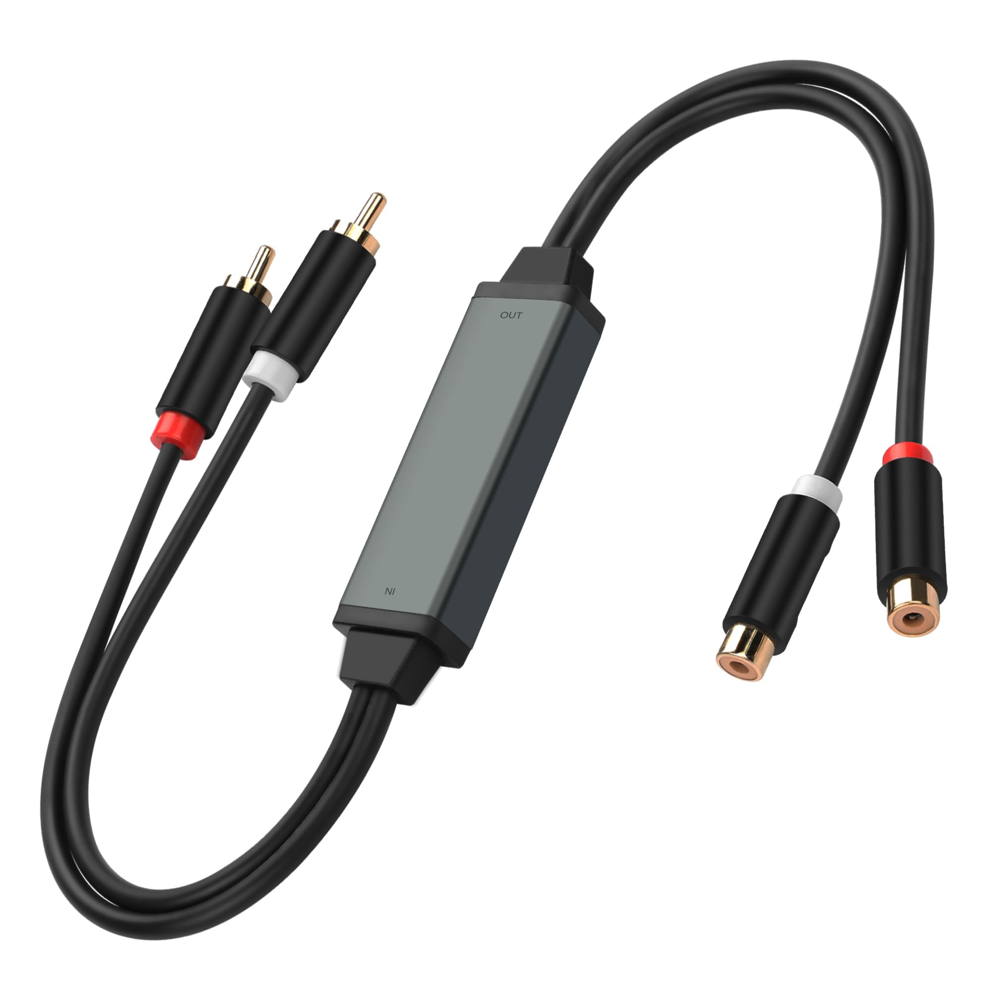 

CERRXIAN RCA Noise Isolator RCA Audio Noise Canceller Ground Loop Noise Isolator Use Jack Audio Cable to Eliminate Hum Noise in Car Stereo Audio/Home