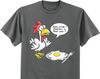 Mens Funny T-shirt Graphic Tee Chicken Egg