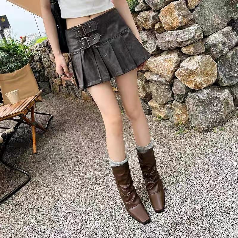 High Boots for Women High Heels Square Toe Suede Knee High Designer Shoes 2025 Fashion Winter Pumps Chunky Chelsea