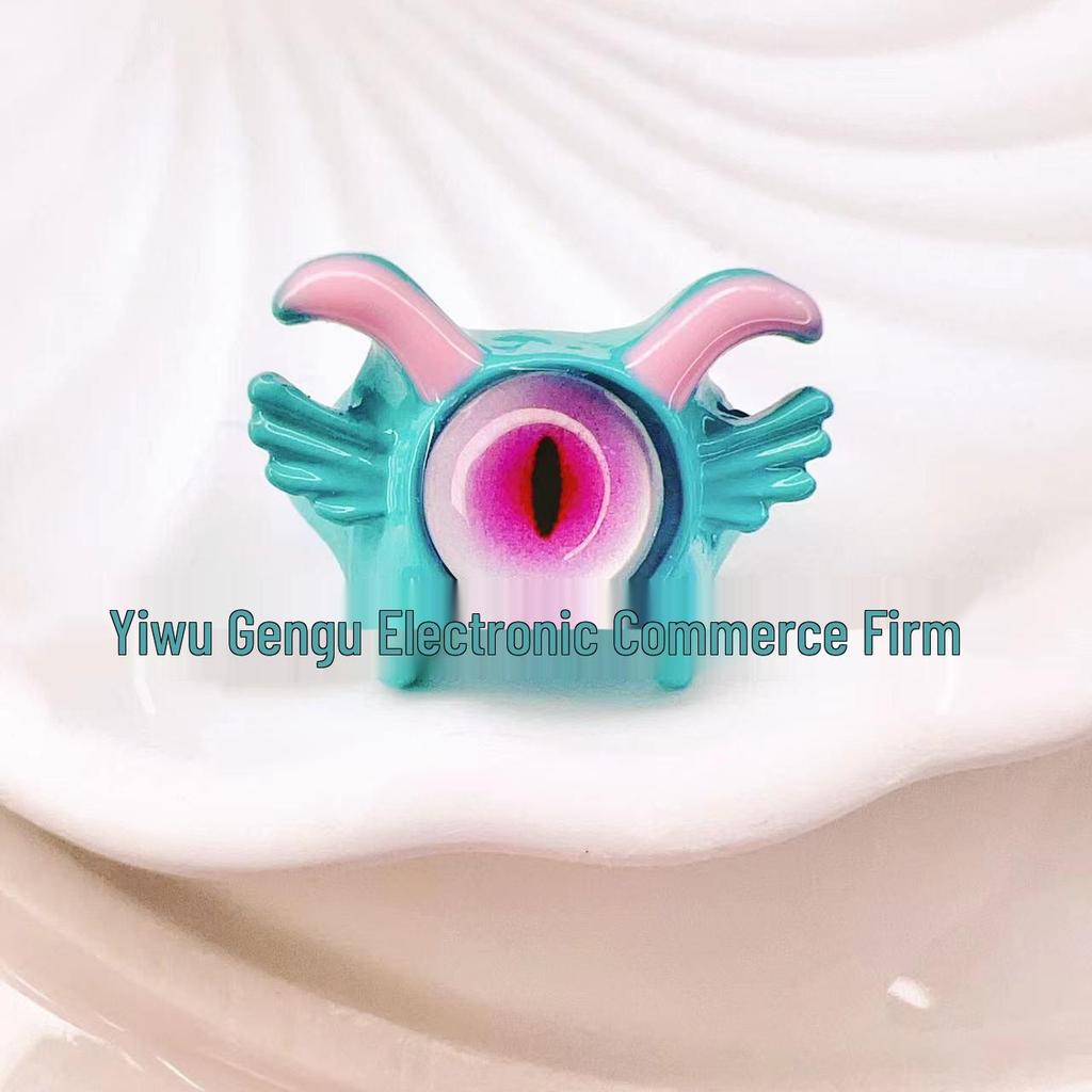 2024 Dopamine Little Devil Cartoon Ring - Childlike Monster Design for Students & Couples