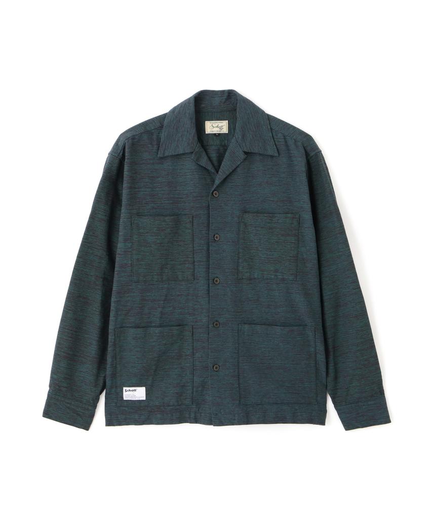 Schott GUATEMALA SHIRT, Men's XL (140), Green, 782-5220003