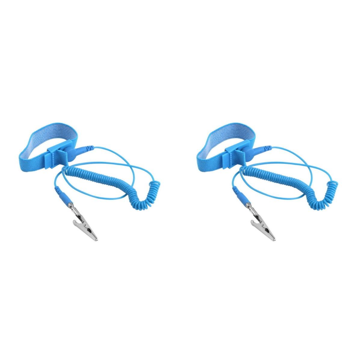 

2/5pcs Antistatic Anti Static ESD Wristband Wrist Strap Cordless Wireless Clip Discharge Cables for Electronic Repair Work Tools