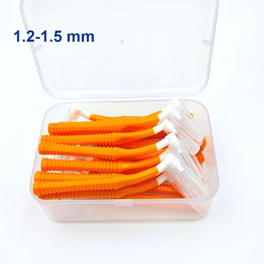 Interchangeable Interdental Brush Cleaning Between Teeth Oral Care Replaceable Orthodontic Toothpicks L Shape Tooth Floss