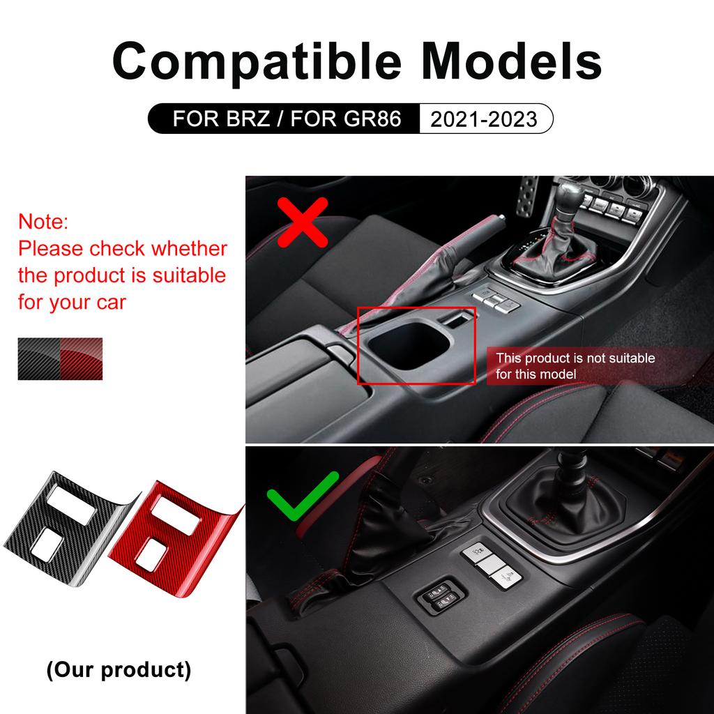 Real Hard Carbon Fiber For Subaru BRZ Toyota GR86 2025 2025 2025 2025 2025 LHD RHD Seat Heat Button Sticker Interior Accessories