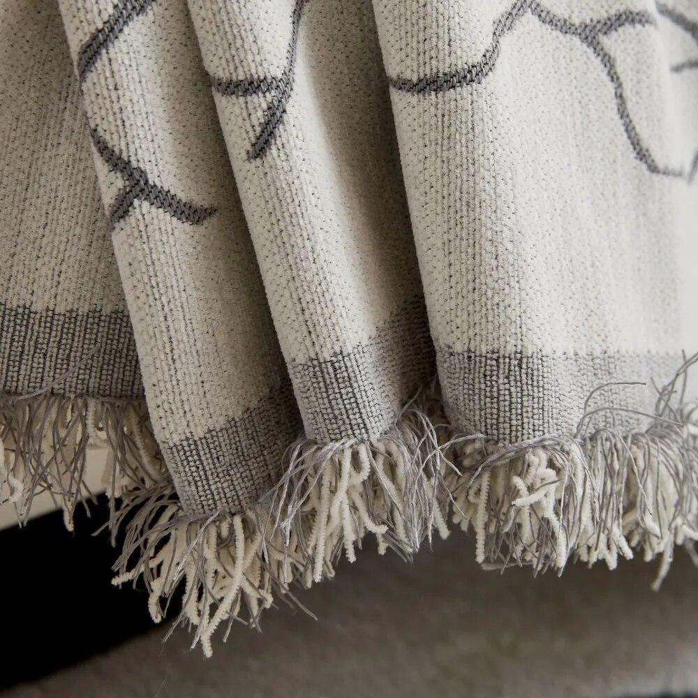 Flower Print Sofa Cover Blankets Outdoor Camping Picnic Large Blanket Leisure Beach Towel Travel Rug Sofa Mat