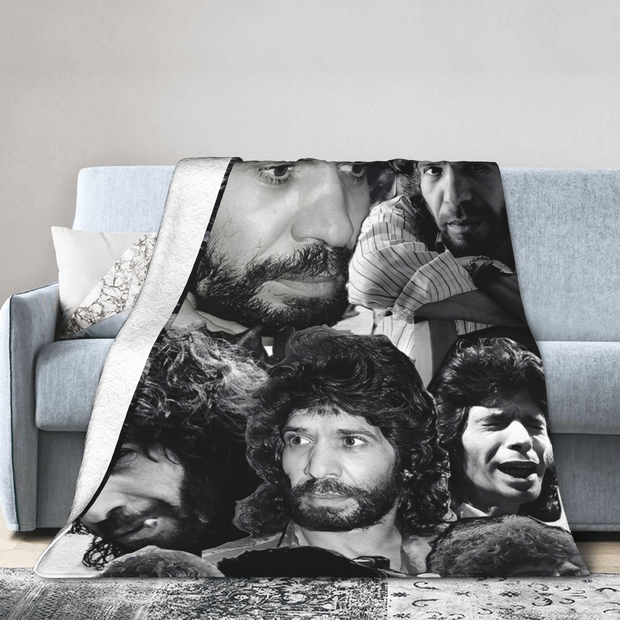 Camarons De La Isla Flamenco Singer Wool Blankets Music Rock Funny Throw Blanket for Bedspread 200x150cm Lightweight 75X95CM