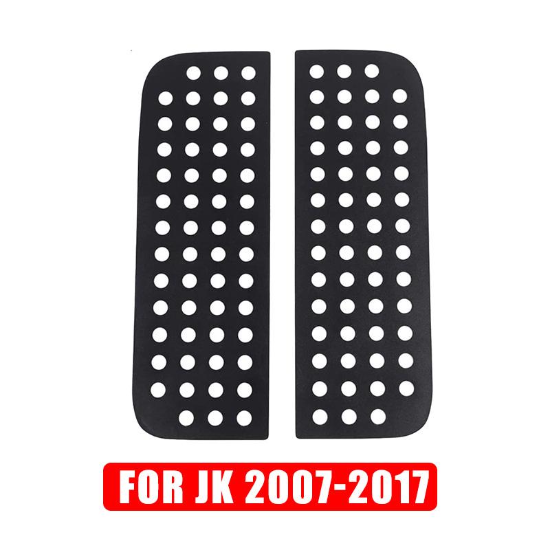 Car Rear Window Glass Panel Decoration Cover Trim for Jeep Wrangler JK JL 2007-    4-Doors Accessories Black