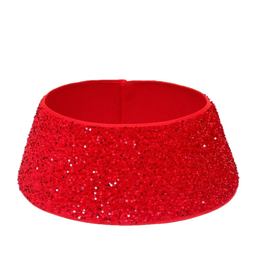 Retro Christmas Tree Skirts Sequin Xmas Tree Skirt Christmas Tree Surround Base  Christmas Decor